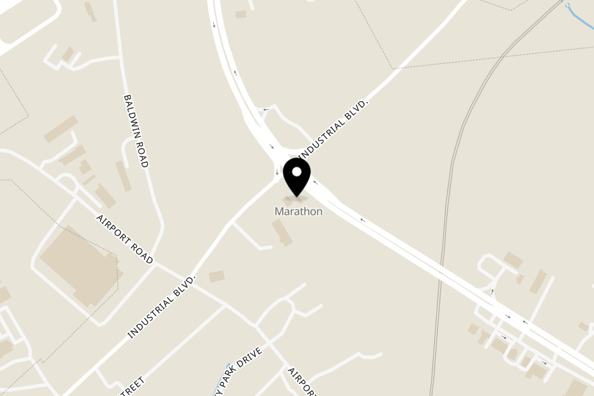 Map showing the location of Marabella's Tacos on 753 US-441 in Baldwin